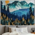 thumbnail image 2 of Orinice Mountains Trees Road Tapestry Wall Hanging Unique Style Graphic Tapestries Home Wall Decor Art for Living Room Bedroom Apartment Farmhouse Dorm 40x30inch, 2 of 6