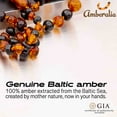 thumbnail image 2 of 11-inch Amberalia Amber Infant necklace, imported from Lithuania. Certified Baltic Sea amber with gift box, customized message, and engraved storage linen bag included., 2 of 5