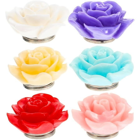 

NUOLUX 6pcs Diamond Drawing Holder Tool Rose Shaped DIY Diamond Magnet Cover Holder