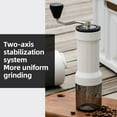 thumbnail image 3 of Manual Coffee Bean Grinder for Home Use 40 Level Adjustable Espresso Grinder with Clear Bin Double Bearing Positioning With Long Hand Crank Portable Coffee Grinder for Camping Travel, 3 of 9
