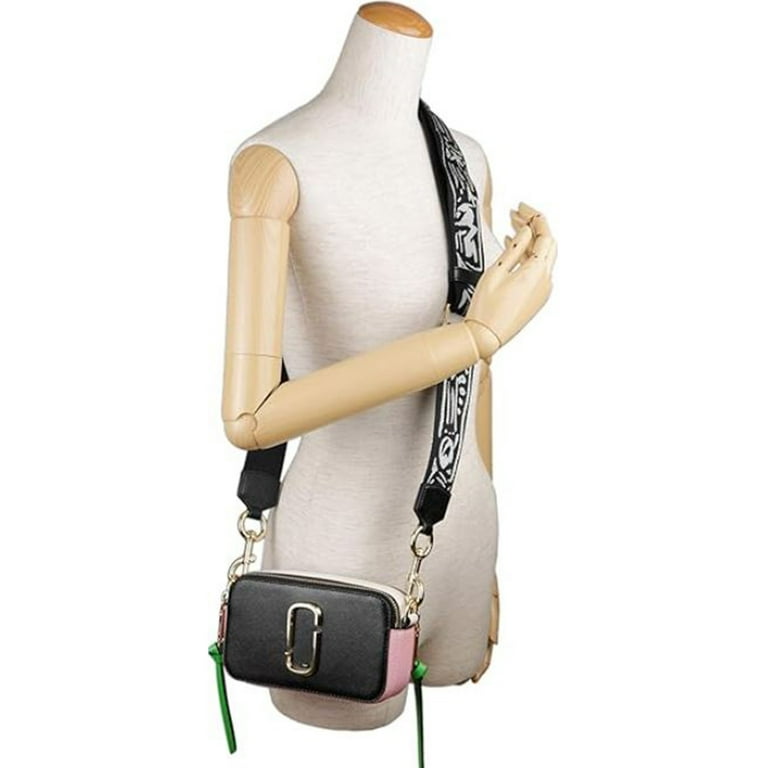 Marc Jacobs Women's Snapshot Camera Bag, Black/Baby Pink One Size