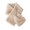 Beige, variant on Soft Textured Plush Pull Through Neck Warmer for Women Solid Color Cross Front Winter Scarf Beige One Size