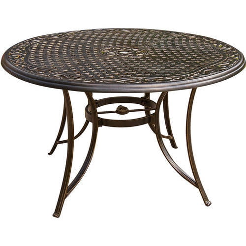 Cambridge Seasons 5-Piece Aluminum Outdoor Dining Set with Swivel Rockers, Seats 4