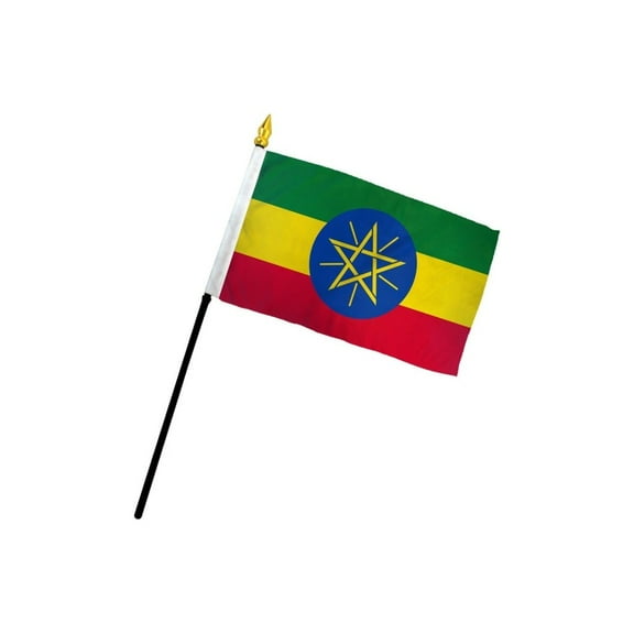 Ethiopia 4x6in Stick Flag