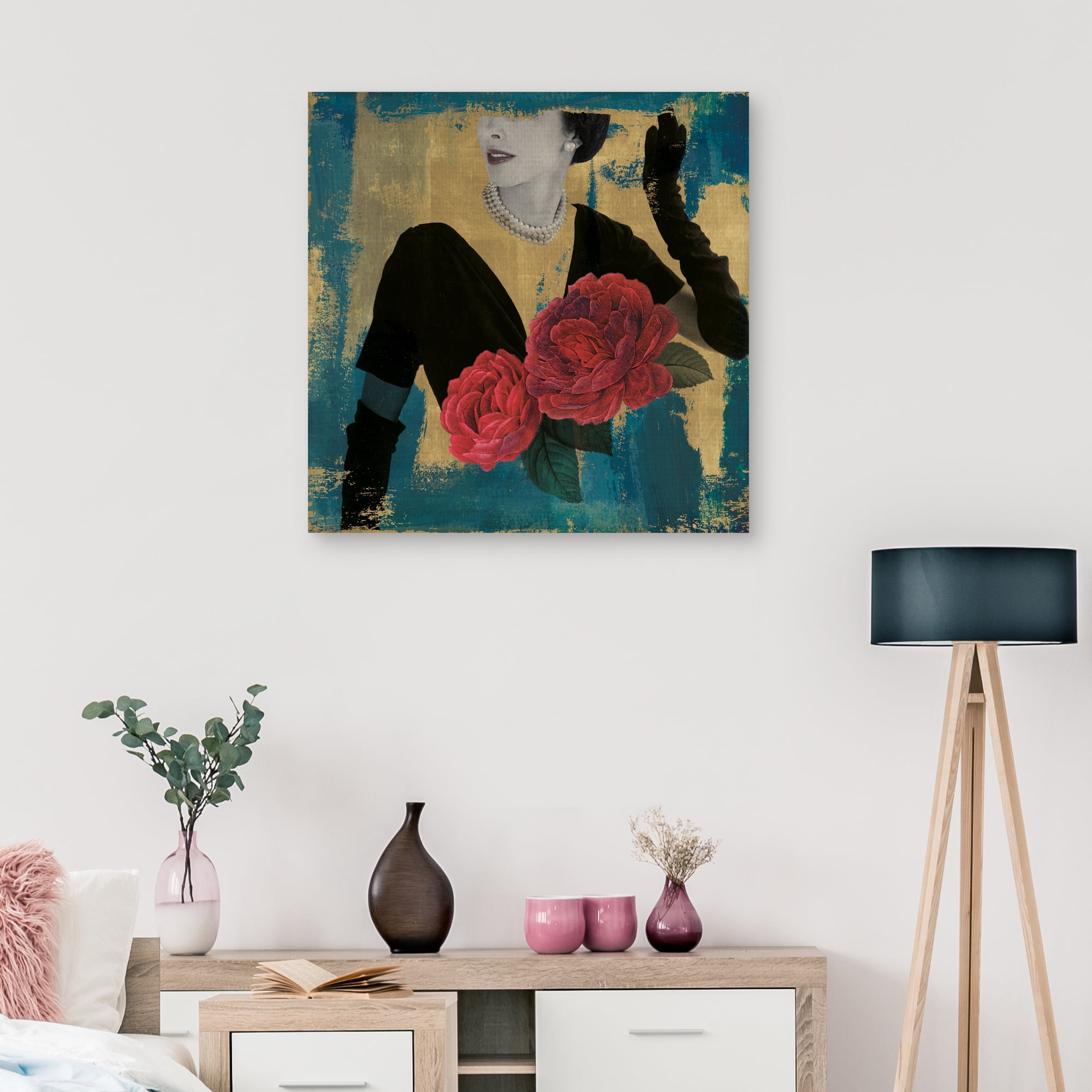 Floral Fashionista by Eccentric Accents Canvas Art Print