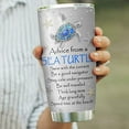 thumbnail image 4 of 20oz Sea Turtle Gifts for Women - Turtle Gifts for Turtle Lovers - Inspirational Printed Jewelry Turtle Advice Tumbler Cup With Lid, Double Wall Vacuum Insulated Travel Coffee Mug - Blue, 4 of 6