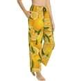 thumbnail image 2 of Haiem Yellow Limes Women's Pajama Pants Ultra Lightweight Pjs Bottoms Sleepwear Bottom Pants With Pocket Drawstring-Medium, 2 of 9