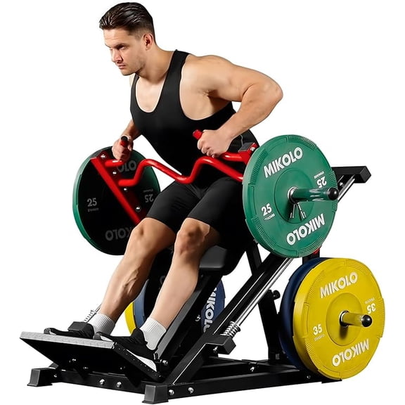 Mikolo Linear Row Machine, Back Workout Machine for Home Gym, Plate-Loaded Back Machine with Linear Bearing, Back Row Machine LAT Training Equipment SR06 Ultra