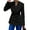 Black, variant on Women'S Backless Slim Fit Blazer Long Sleeve Fashion Office Wear Elegant Formal Jacket White L