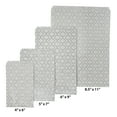 thumbnail image 4 of 100 Qty 8.5" x 11" Decorative Flat Paper Gift Bags - Silver Trellis Pattern on White Kraft Bags - for Sales/Treats/Parties Cookies/Gifts - N'icePackaging, 4 of 7