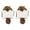Brown, variant on 2Pcs Plush Squirrels Cats Teaser Toy Encourages Active Play For Cats Dog Hunting