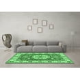 thumbnail image 3 of Ahgly Company Indoor Round Geometric Emerald Green Traditional Area Rugs, 8' Round, 3 of 4