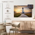 thumbnail image 5 of Elephant Stock Yaquina Lighthouse On The Oregon Coast Wall Art - Horizontal Canvas Wall Art - Living Room Wall Decor - Nautical Canvas - Yellow And Green Decor By Scott Stulberg - 48" x 32", 5 of 8