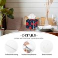 thumbnail image 3 of Tissue Box Cover, Lotus Root Rose Flowers Leather Tissue Box Holder Square for Bathroom, Waterproof Box Cover Decorative for Vanity Countertop/Night Stands/Office Desk, 3 of 5
