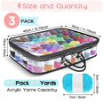 thumbnail image 3 of 6 Pack Clear Yarn Storage Bags, Yarn Storage Organizer Tote Bag for Knitting Needles Crochet Hooks Yarn Balls Yarn, 3 of 5