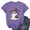 A-Purple, variant on Women Halloween Shirt Pumpkins Graphic Crew Neck Short Sleeve T-Shirts Tops