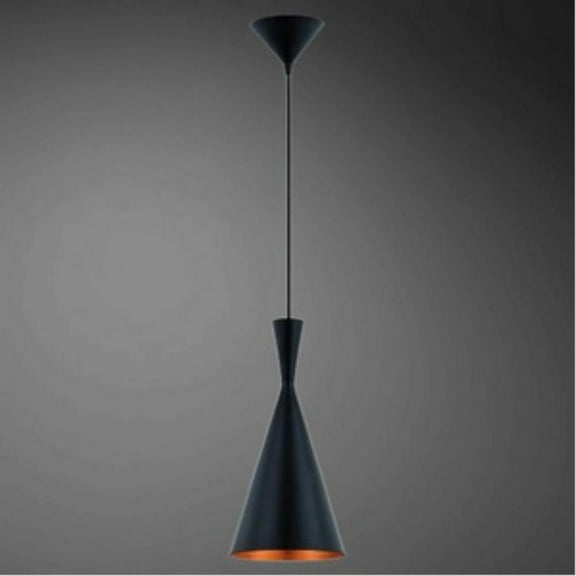 One Light Pendant-Black Finish Bailey Street Home 79-Bel-981300
