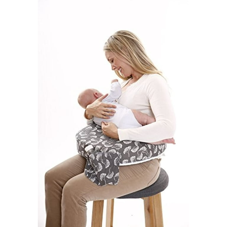 my brest friend original nursing posture pillow grey flowing fans