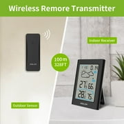 BALDR Wireless Indoor & Outdoor Thermometer Hygrometer (White)