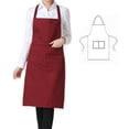 thumbnail image 1 of SAYFUT 10-Pack Cooking Apron Professional Plain Color Bib Kitchen Apron with Pockets, Durable, Comfortable, Easy Care, 29.5 x 21.6 inches, 1 of 6