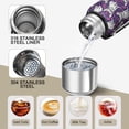 thumbnail image 3 of 20 Oz Purple French Bulldog Coffee Tumbler Double Wall Insulated Stainless Steel Water Bottle | Metal Reusable Thermoses Flask with Cup Cap | Leak & Sweat Proof with Anti-Dust Lid, 3 of 7
