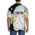 thumbnail image 3 of Gukieu Summer Gnome,Cute Gnome Print Men's Short-sleeved Shirts, Button-down Pocket Shirts, T-shirts, Beach Vacation Travel Summer Clothing-4X-Large, 3 of 5