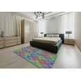 thumbnail image 4 of Ahgly Company Indoor Square Patterned Green Abstract Area Rugs, 10' Square, 4 of 6