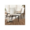 thumbnail image 3 of Baxton Studio Darcell - Chaise - Simili Cuir - white (pack de 4), 3 of 5
