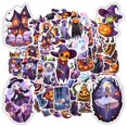 thumbnail image 3 of 35pcs-50pcs Halloween Stickers Stationery Stickers Ghost Decals Funny Stickers for Suitcase Fridge Laptop, 3 of 9