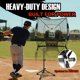 thumbnail image 5 of Red de práctica de béisbol y sóftbol BaseGoal 6'×6', red de protección para béisbol con soporte para bate, para bateo, lanzamiento y atrapada con marco arqueado, zona de strike adicional y objetivo, 5 of 9