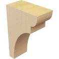 thumbnail image 5 of 2"W x 4"D x 6"H Classic Yorktown Rough Cedar Woodgrain TimberThane Corbel, Primed Tan, 5 of 6