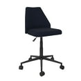 thumbnail image 3 of Novogratz Brittany Office Chair with Casters, Blue Linen, 3 of 11