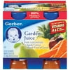Gerber Fruit Juice: Apple Carrot/Mixed Fruit & Carrot 4 Oz Garden Juice, 4 pk