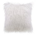 thumbnail image 4 of Phantoscope Merino Style Luxury Faux Fur Series Decorative Throw Pillow, 26" x 26", White, 1 Pack, 4 of 5
