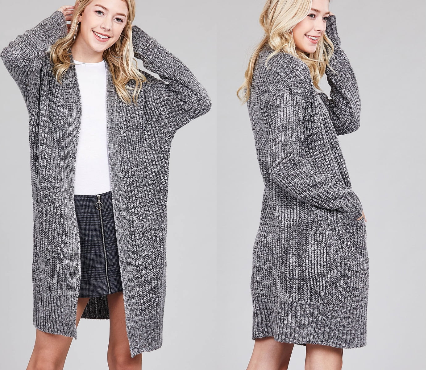 slouchy long cardigan