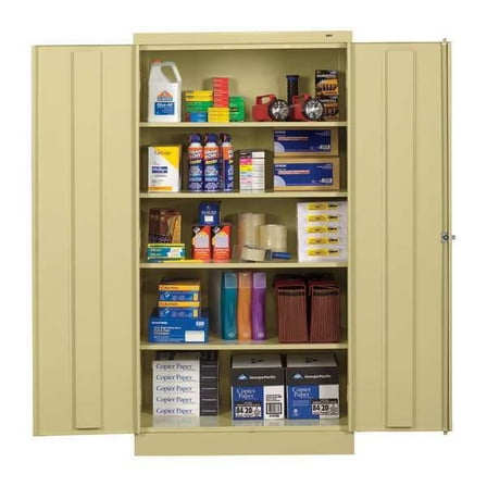 Tennsco Storage Cabinet,72"x36"x18",Sand,4Shlv 1470 SD