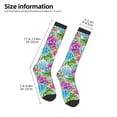 thumbnail image 3 of Bingfone Compression Socks for Women and Men Long Socks for Running Athletic Cycling Nurse-Succulents, 3 of 8