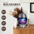 thumbnail image 3 of JAGASY Lavender Grass Urn for Adult Remains - Keepsake Purple Cremation Urns for Human Ashes Men & Women - Small Blue Galaxy Urns for for Memorial Tribute - 3 Inch, 3 of 7