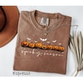 thumbnail image 2 of RosaWear Spooky Season Pumpkin Halloween Jack-o-Lantern Garment-Dyed Tee, 2 of 7