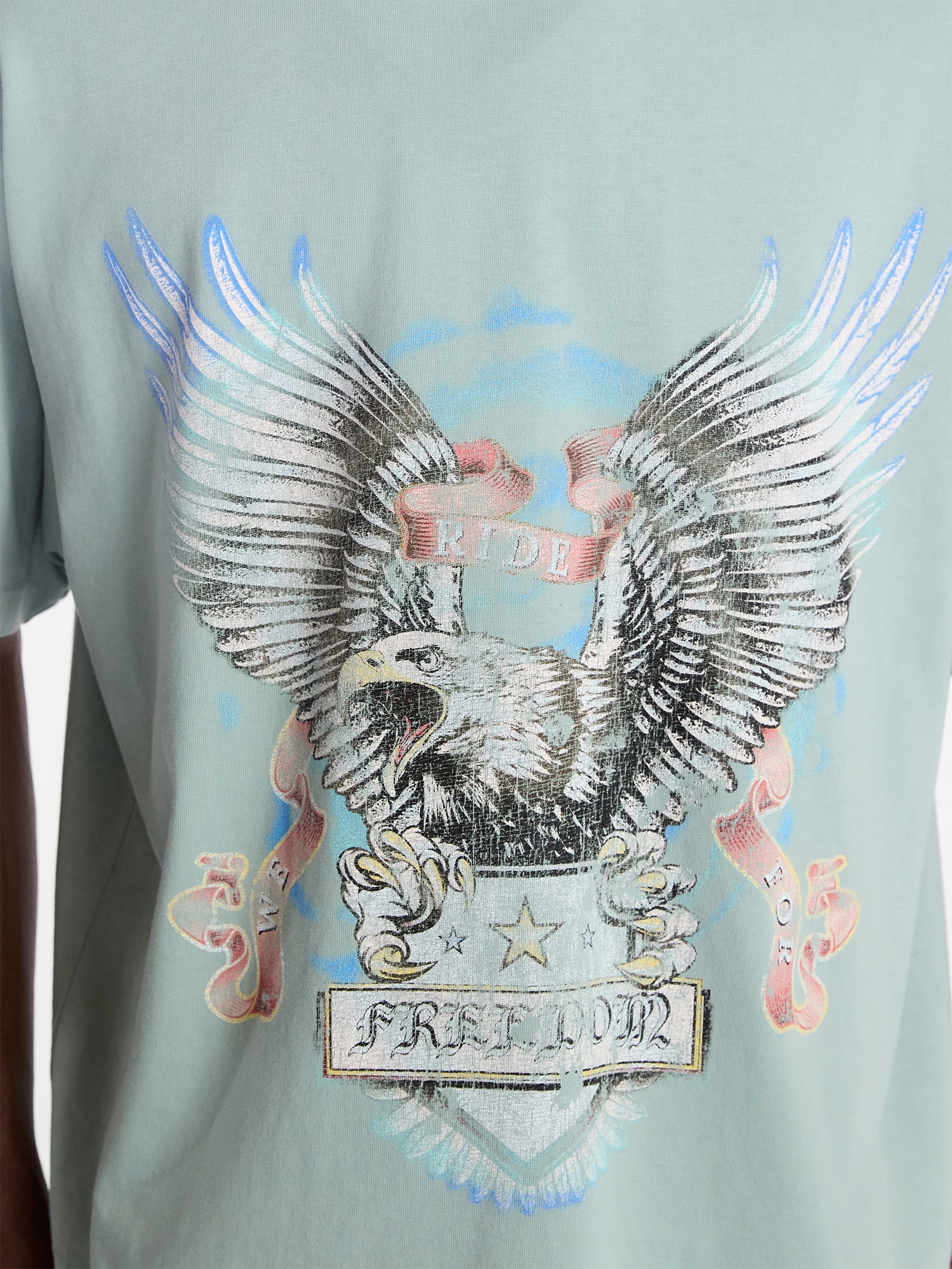 No Boundaries Boxy Fit Heavyweight Graphic Tee Shirt, Men's XS-4XLT