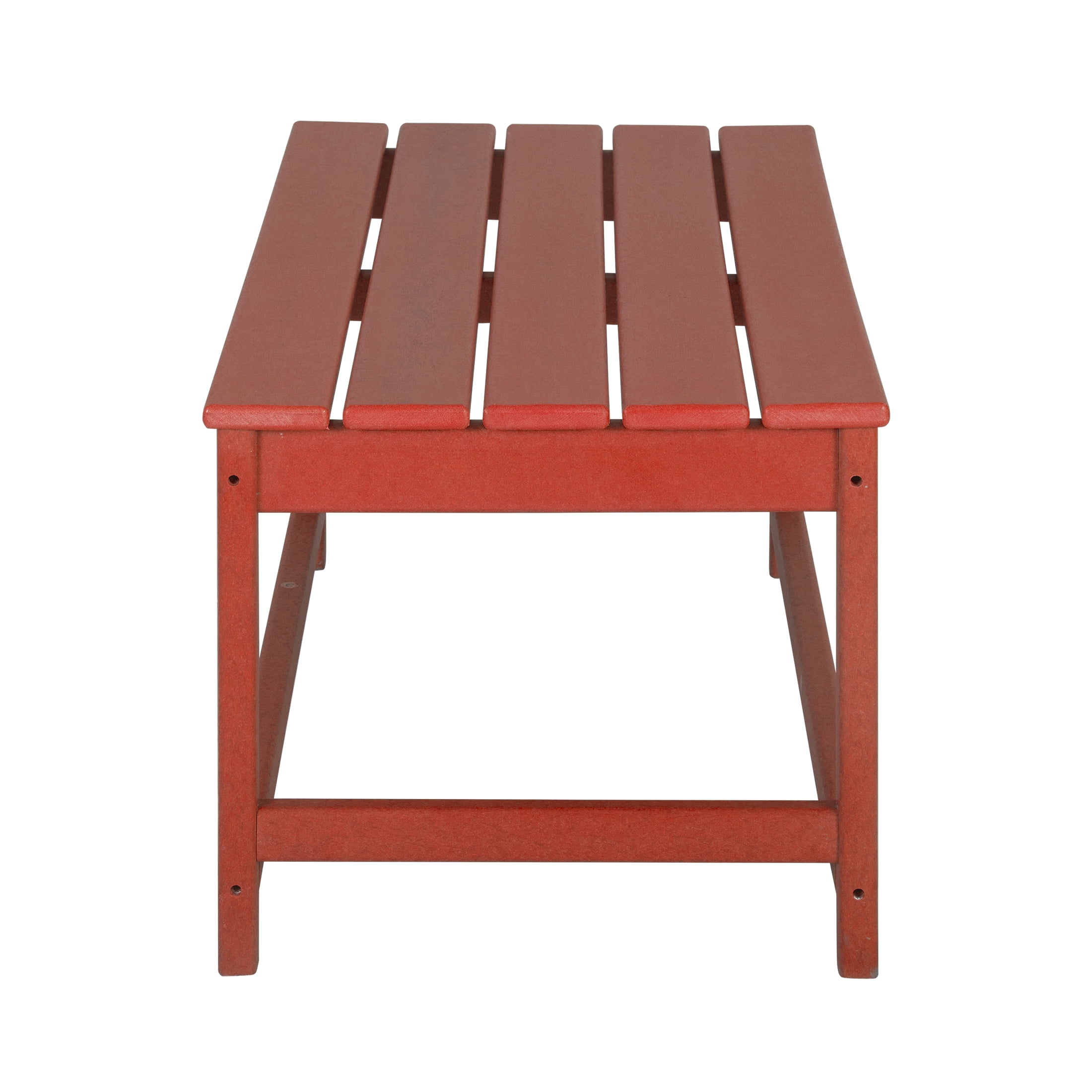 Westin Outdoor 35" Inch Adirondack Coffee Table for Patio Backyard UV Weather Resistant HDPE Plastic, Red