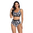 thumbnail image 2 of Melyum Women Bikini Two Piece Swimsuits Tummy Control High Waisted Swimwear High Cut Bathing Suits, 2 of 5