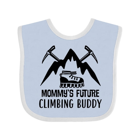 Inktastic Rock Climber Mommy Climbing Buddy Boys or Girls Baby Bib