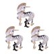 thumbnail image 1 of Broche de unicornio blanco esmaltado de aleación con forma de animal, broche de unicornio con diamantes de imitación para abrigos, sombreros, bufandas y bolsos., 1 of 8