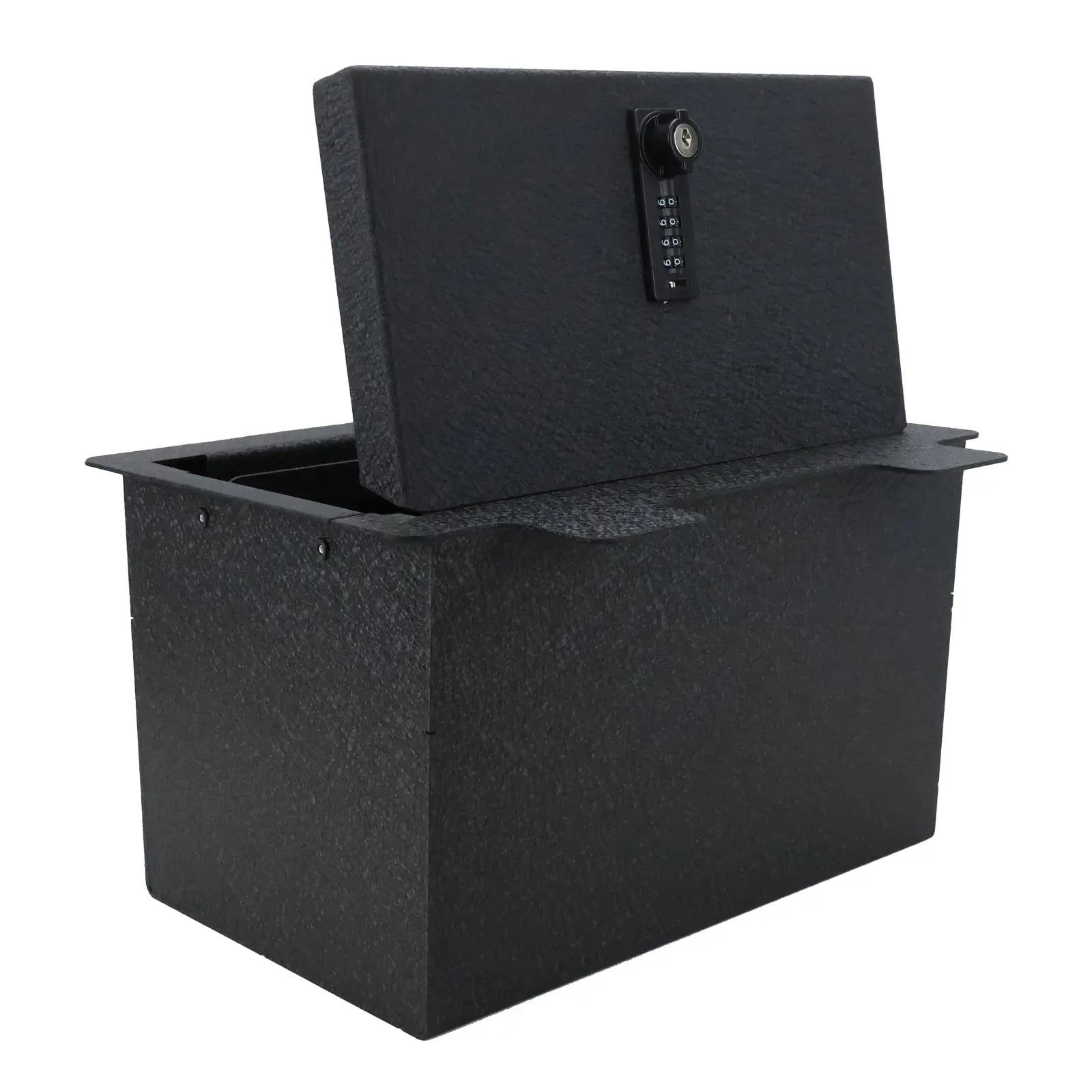 WASAI Center Console Gun Safe - Console Lockbox Vault for Chevy Silverado/for GMC Sierra 1500 2019-2022, NOT FOR REFRESHED MODELS, Anti-theft Car Safe with 4-digit Lock with Password Retrieval Key.