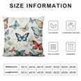thumbnail image 5 of HENGT Watercolor Colorful Butterfly Pillow Covers Lumbar Pillowcases, Waterproof Chaise Lounge Throw Pillow Covers with Elastic Stripe Set of 4 Butterflies Abstract Art Printed Pillow Cases, 5 of 5