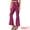 Hot Pink, variant on Unique Bargains Women's Sparkle Bell Bottoms Flare Sequin Pants M Red