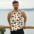 thumbnail image 6 of Honeii Rose Flowers Pattern Men's Workout Tank Top Casual Sleeveless Gym Muscle Shirts Bodybuilding Tee-Small, 6 of 7