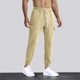 thumbnail image 5 of Pantalones largos para hombre, lisos, informales, con cintura elástica y bolsillos, deportivos, 5 of 8