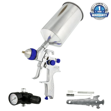 TCP Global Brand Professional HVLP Spray Gun with 1.8mm Fluid Tip and